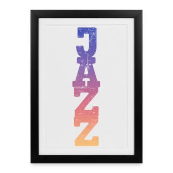 Jazz - Affiche encadrée (27 × 37 cm) - noir - Devant