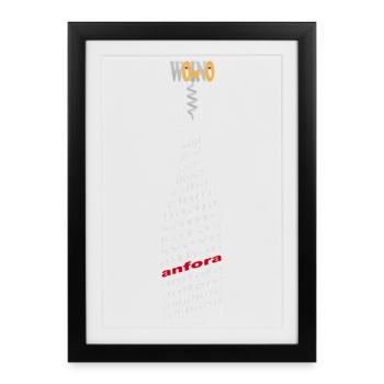 Amphora in Every Language - Affiche encadrée (27 × 37 cm) - noir - Devant