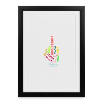 Digitus Impudicus - Affiche encadrée (27 × 37 cm) - noir - Devant