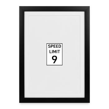 Limitation  - Affiche encadrée (27 × 37 cm) - noir - Devant