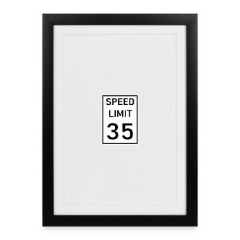 Speed - Framed poster (27 × 37 cm) - black - Front