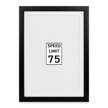 75 - Affiche encadrée (27 × 37 cm) - noir - Devant