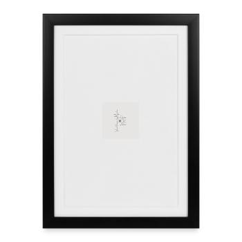 Photography Logo Star Flash - Framed poster (27 × 37 cm) - black - Front