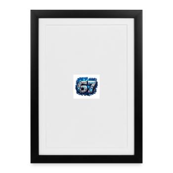 Neon Robo Number 67 - Framed poster (27 × 37 cm) - black - Front