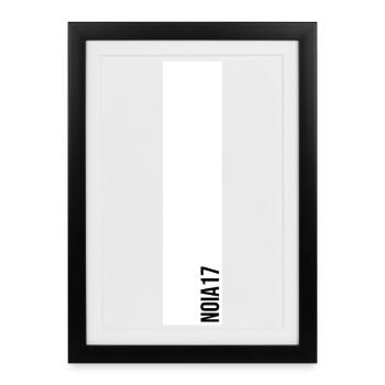 NOIA17 Streetwear  - Gerahmtes Poster (27 × 37 cm) - Schwarz - Vorne
