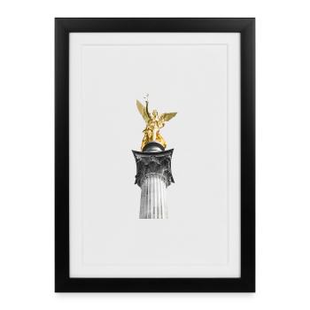 Ange de la paix - Affiche encadrée (27 × 37 cm) - noir - Devant