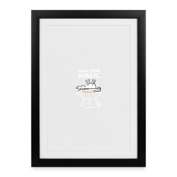 Magic barbecue magic - Framed poster (27 × 37 cm) - black - Front