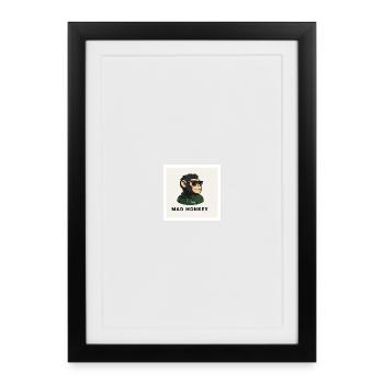 Mad Monkey Polo Icon - Framed poster (27 × 37 cm) - black - Front