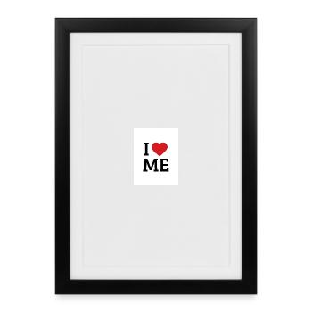 I love myself - Framed poster (27 × 37 cm) - black - Front