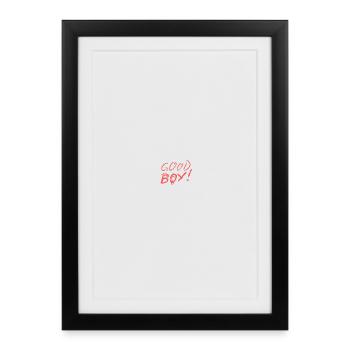 Bon garçon pour bon garçon - Affiche encadrée (27 × 37 cm) - noir - Devant