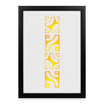 TEMANAVA - Framed poster (27 × 37 cm) - black - Front
