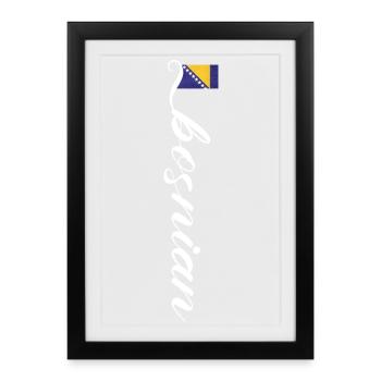 Bosnie-Herzégovine - Affiche encadrée (27 × 37 cm) - noir - Devant