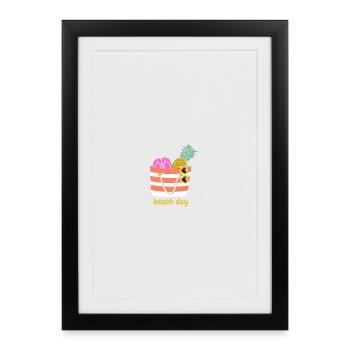 Beach Day - Framed poster (27 × 37 cm) - black - Front