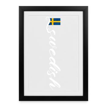 Suède - Affiche encadrée (27 × 37 cm) - noir - Devant
