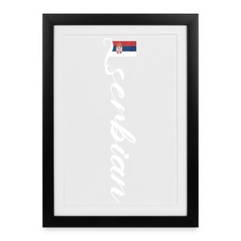 Serbia - Framed poster (27 × 37 cm) - black - Front