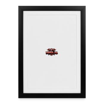 thorge_112 logo - Framed poster (27 × 37 cm) - black - Front