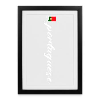 Portugal - Affiche encadrée (27 × 37 cm) - noir - Devant