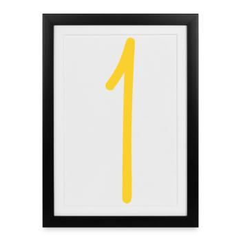 1 - Affiche encadrée (27 × 37 cm) - noir - Devant