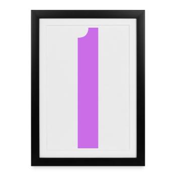 1 - Affiche encadrée (27 × 37 cm) - noir - Devant