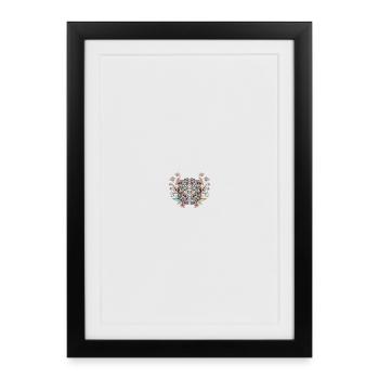 Blooming Brain : pleine conscience et santé mentale - Affiche encadrée (27 × 37 cm) - noir - Devant