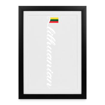 Lithuania - Framed poster (27 × 37 cm) - black - Front