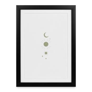 "Cosmic alignment" - Framed poster (27 × 37 cm) - black - Front