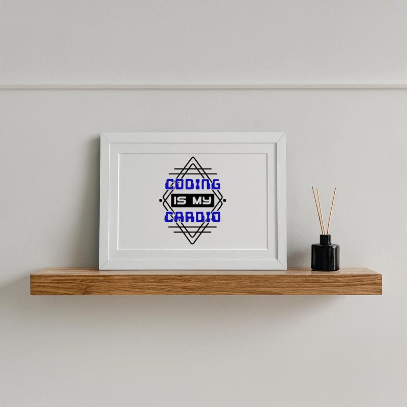 Cooler Spruch Developer Coden Programmierer Code Gerahmtes Poster (37 × 27 cm)