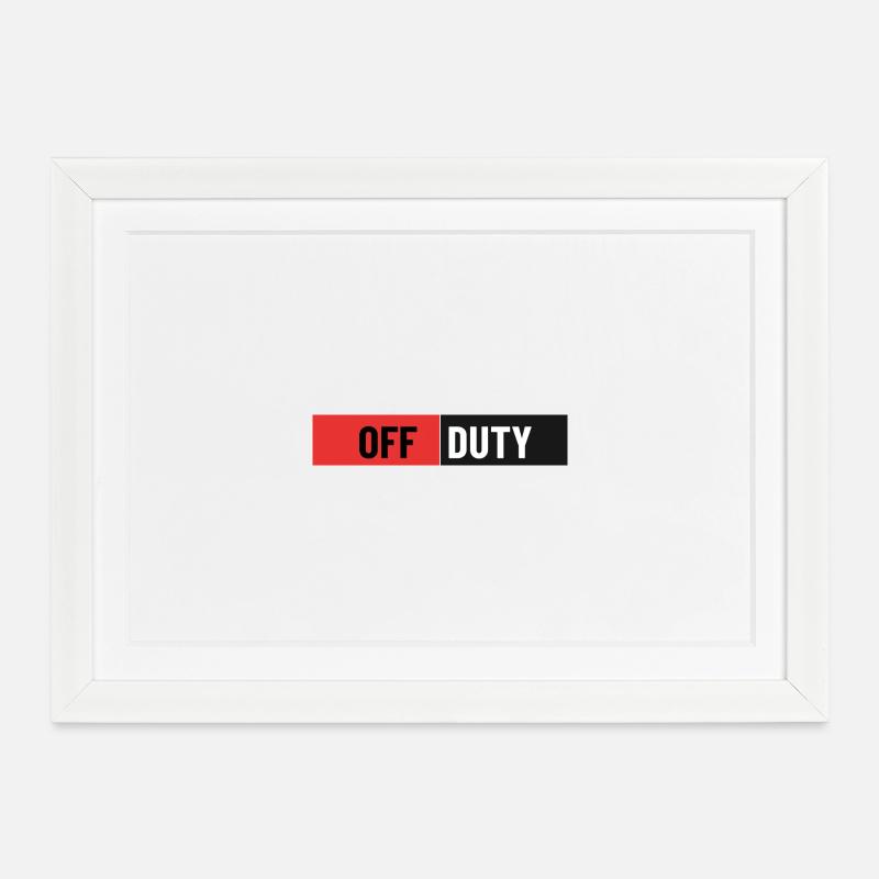 Impression de contraste hors service - Affiche encadrée (37 × 27 cm) - blanc