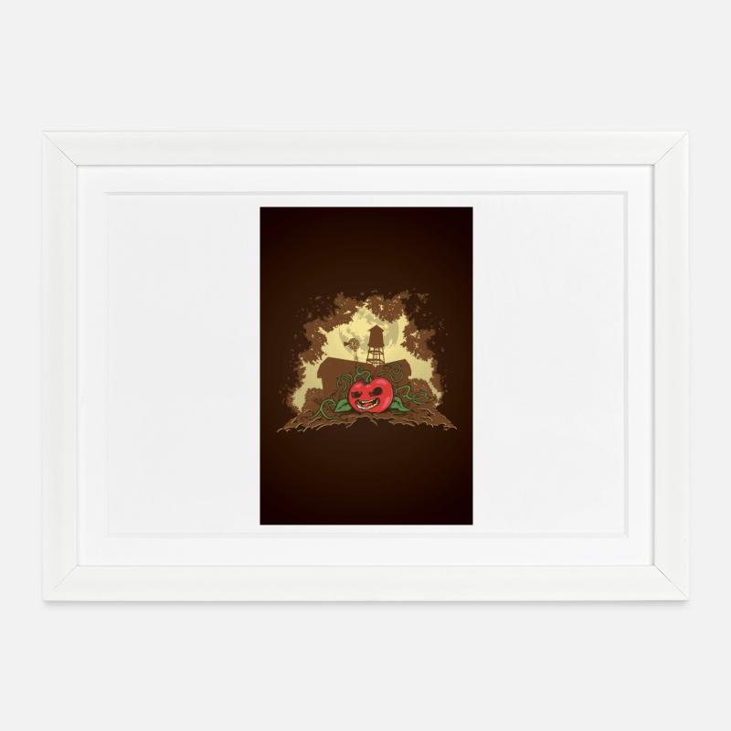 Killer Tomatoe Poster - Affiche encadrée (37 × 27 cm) - blanc