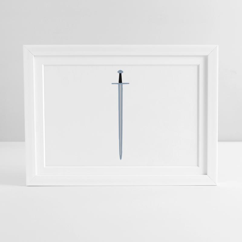 Épée Affiche encadrée (37 × 27 cm)