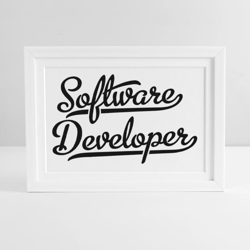 Software Developer Gerahmtes Poster (37 × 27 cm)