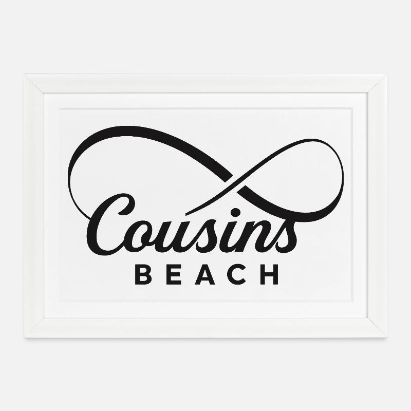 Cousins Beach – Infinity - Framed poster (37 × 27 cm) - white