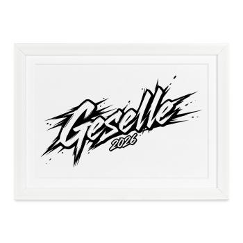 Geselle 2026 - Gerahmtes Poster (37 × 27 cm) - Weiß - Vorne