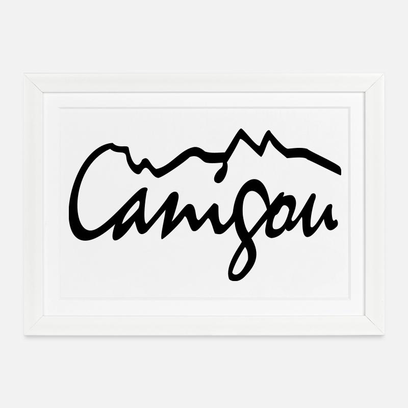 canigou - Affiche encadrée (37 × 27 cm) - blanc