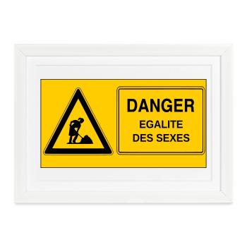 Gender equality - Framed poster (37 × 27 cm) - white - Front