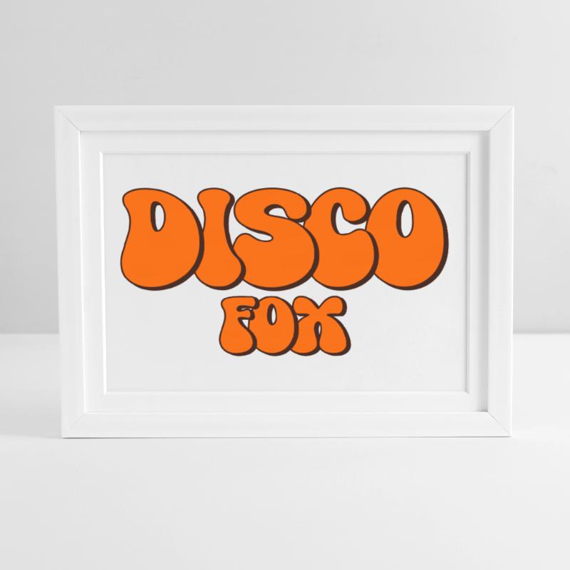 Disco Fox Dance Dancer Discotheque Discofox Dancing Framed poster (37 × 27 cm)