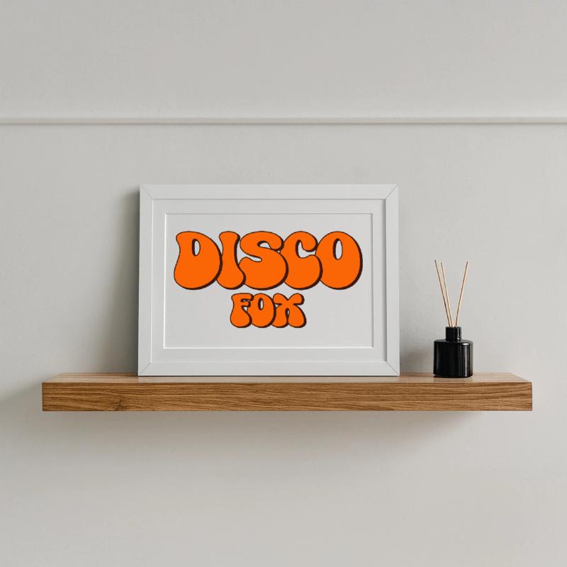 Disco Fox Dance Dancer Discotheque Discofox Dancing Framed poster (37 × 27 cm)