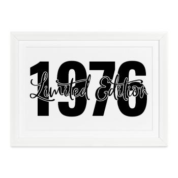 Limited edition 1976 - Gerahmtes Poster (37 × 27 cm) - Weiß - Vorne