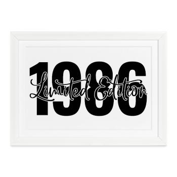 Limited edition 1986 - Gerahmtes Poster (37 × 27 cm) - Weiß - Vorne