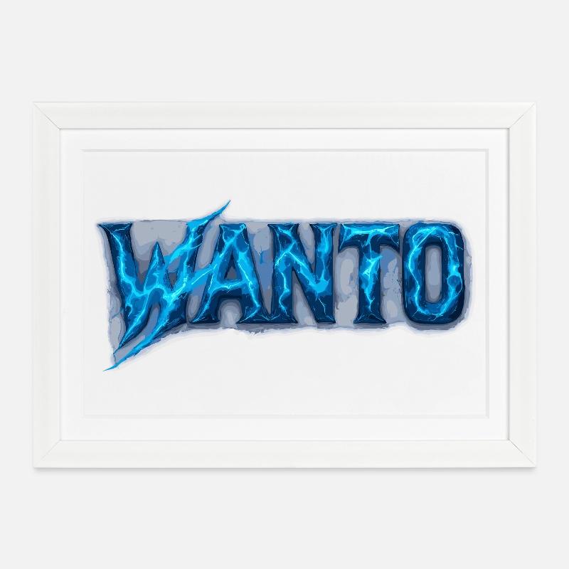 Wanto Blitz Design – Energetic Look - Framed poster (37 × 27 cm) - white
