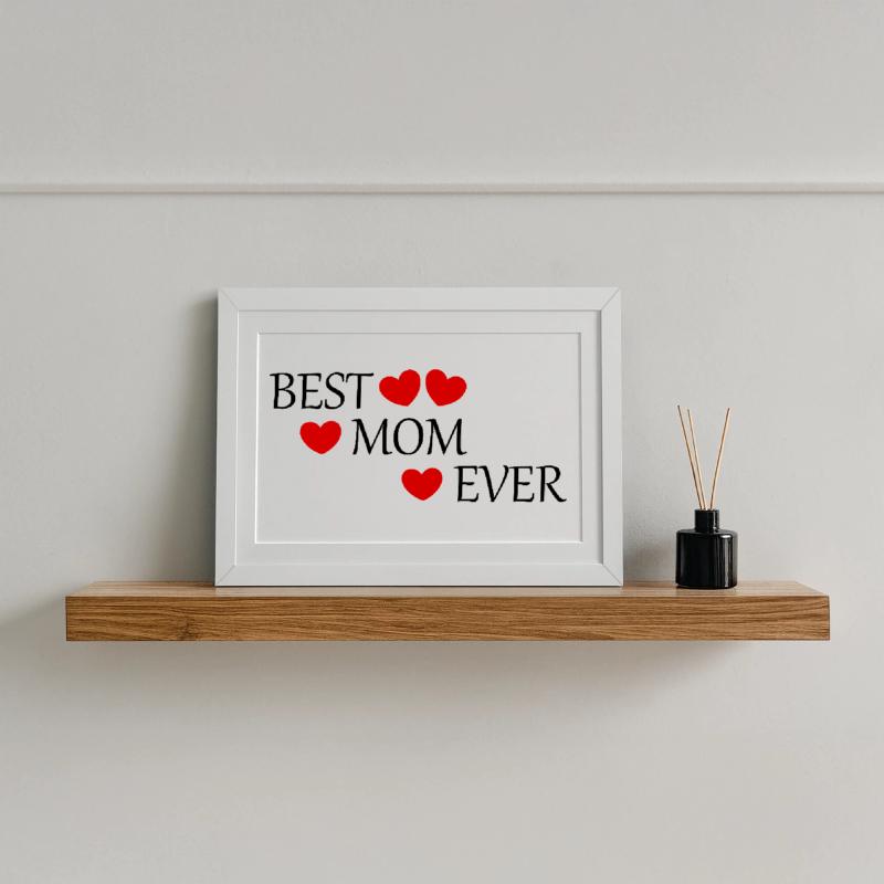 Muttertags Geschenk Mutter Muttertag Geschenkidee Gerahmtes Poster (37 × 27 cm)