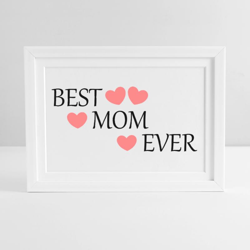 Muttertags Geschenk Mutter Muttertag Geschenkidee Gerahmtes Poster (37 × 27 cm)