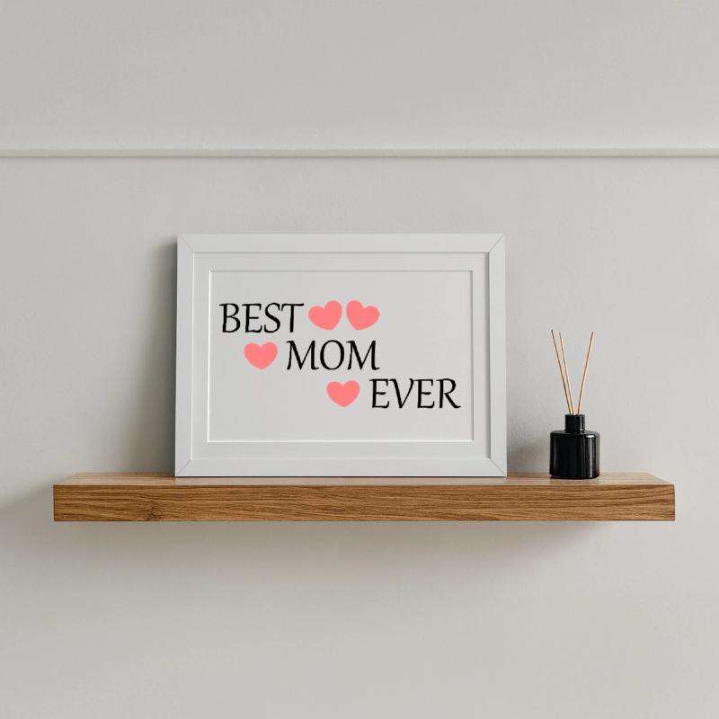 Muttertags Geschenk Mutter Muttertag Geschenkidee Gerahmtes Poster (37 × 27 cm)