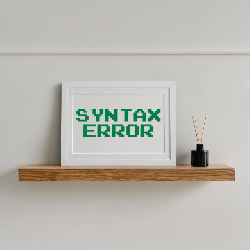 Syntax Error Framed poster (37 × 27 cm)