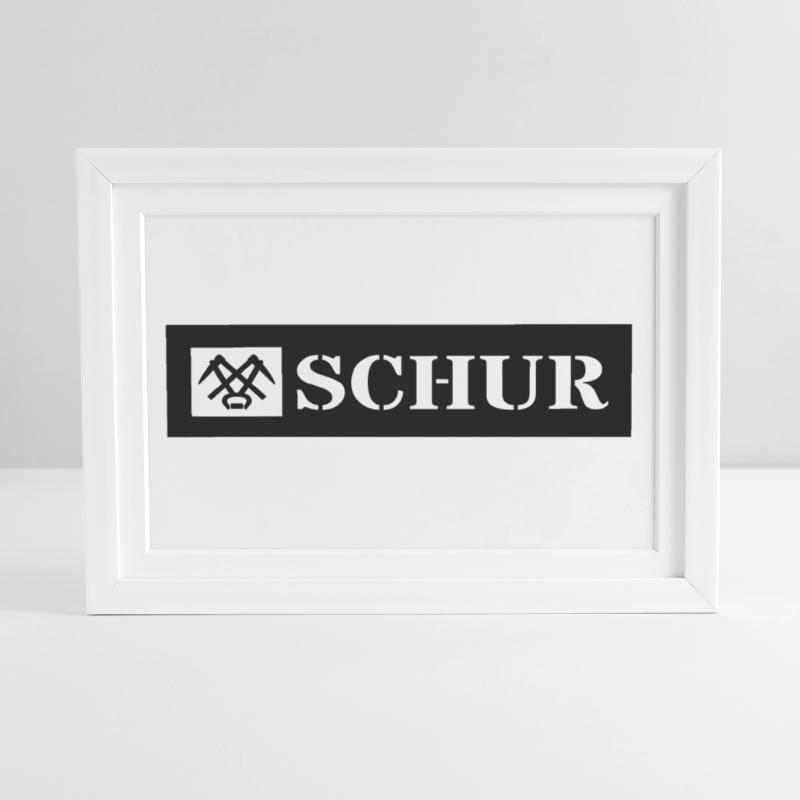 Schur oder Hallo im Siegerland, Farbe variabel! Gerahmtes Poster (37 × 27 cm)