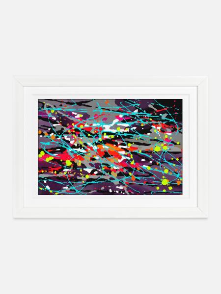 improvpmj - Gerahmtes Poster (37 × 27 cm) - Weiß