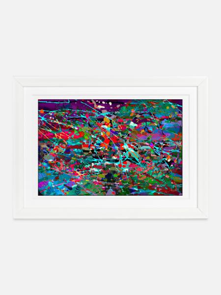 improvpmjh - Gerahmtes Poster (37 × 27 cm) - Weiß