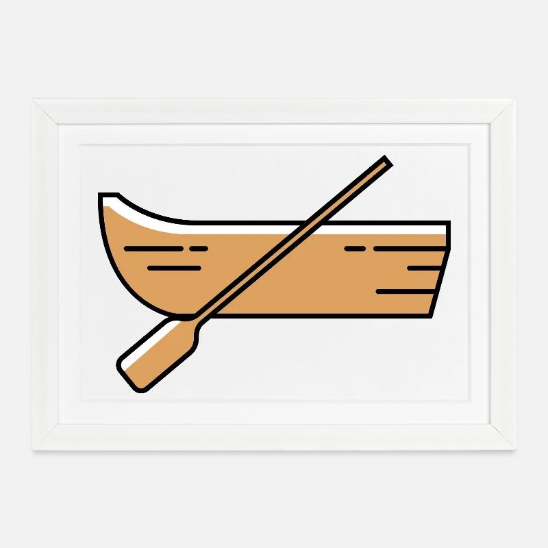Icône de démarrage - Affiche encadrée (37 × 27 cm) - blanc