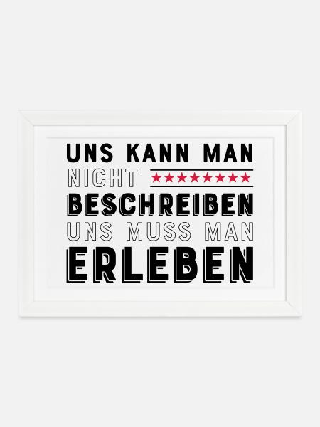 Freunde für immer - Gerahmtes Poster (37 × 27 cm) - Weiß