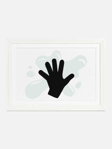 Klima Kleber Aktion - Gerahmtes Poster (37 × 27 cm) - Weiß